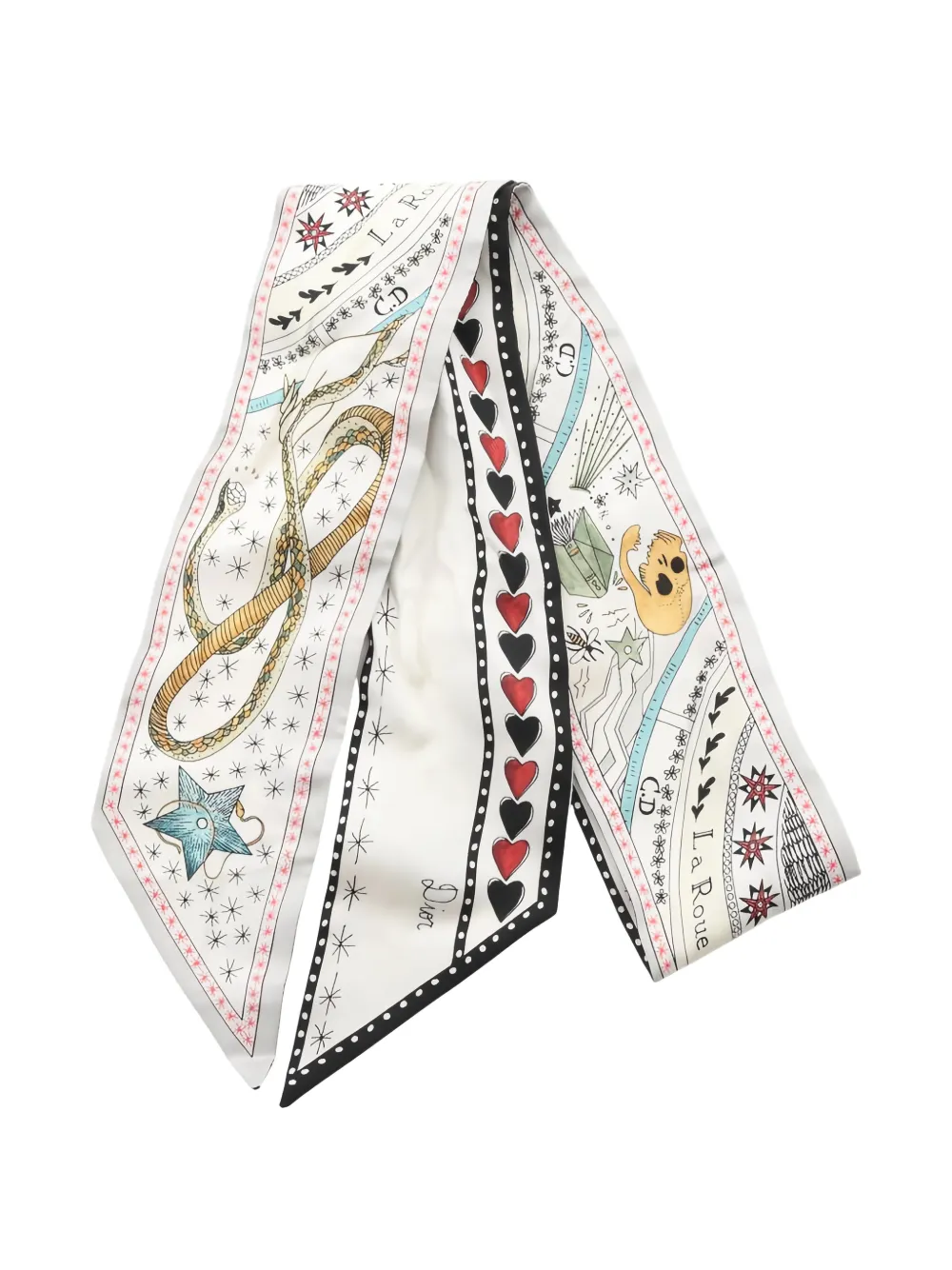 Christian Dior Pre-Owned Mitzah La Roue de la Fortune scarf - Toni neutri