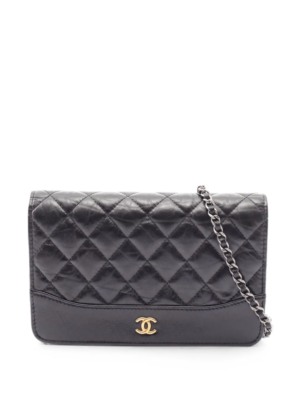 CHANEL Pre-Owned 2018-2019 Gabrielle quilted chain shoulder bag - Black