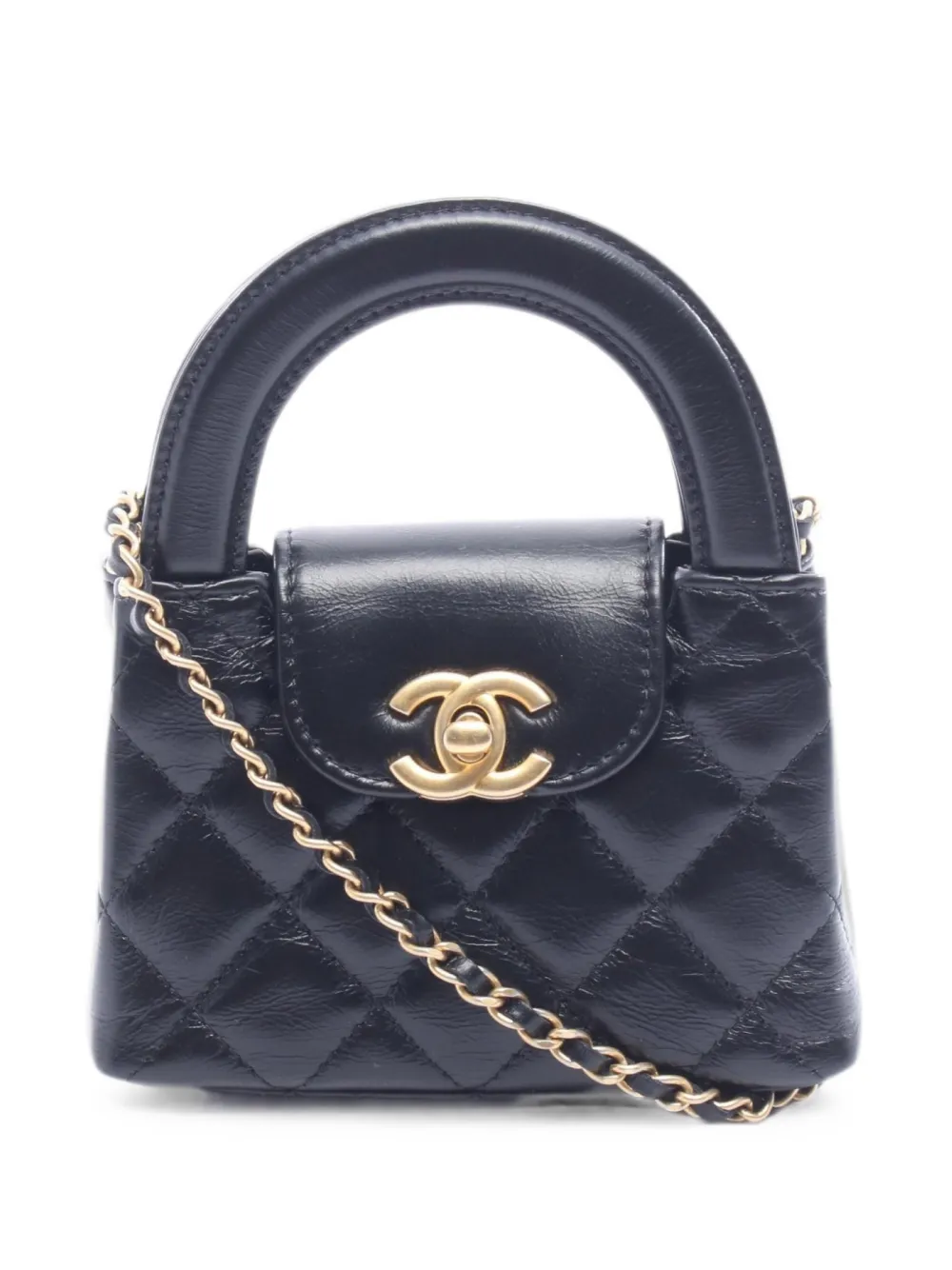 CHANEL Pre-Owned 2021s Matelassé chain shoulder bag - Black