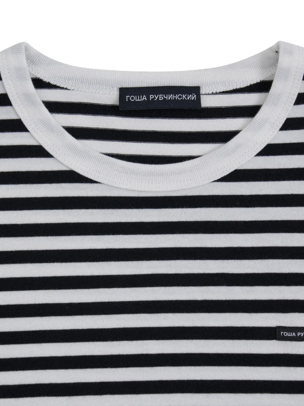 トップス gosharubchinskiy STRIPED LONGSLEEVE GOSHA RUBCHINSKIY Striped long-sleeve T-shirt | Black | FARFETCH ID