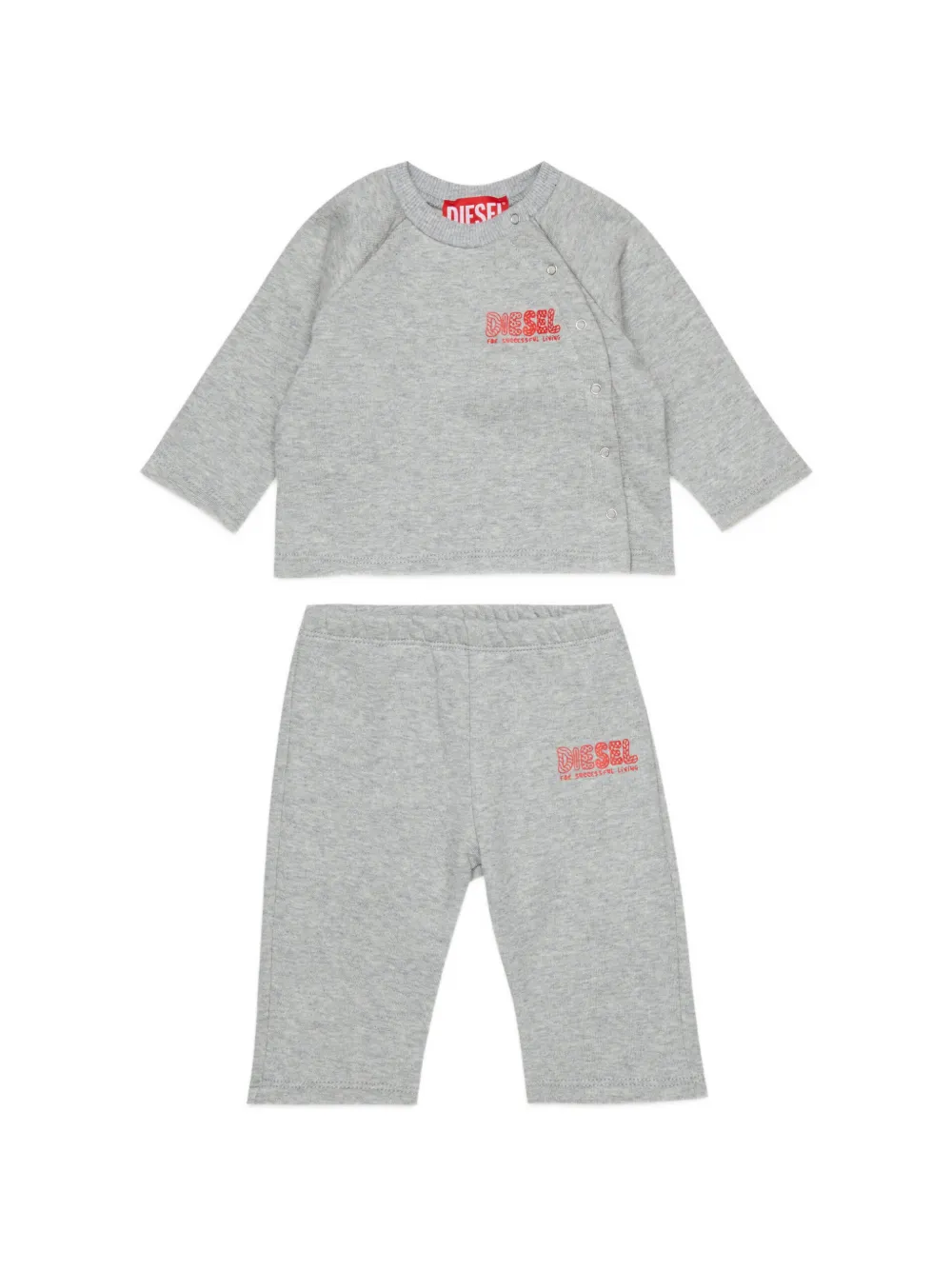 Diesel Kids Tuta sportiva con stampa - Grigio