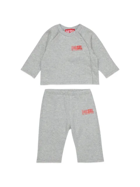 Diesel Kids logo-print side-fastening tracksuit
