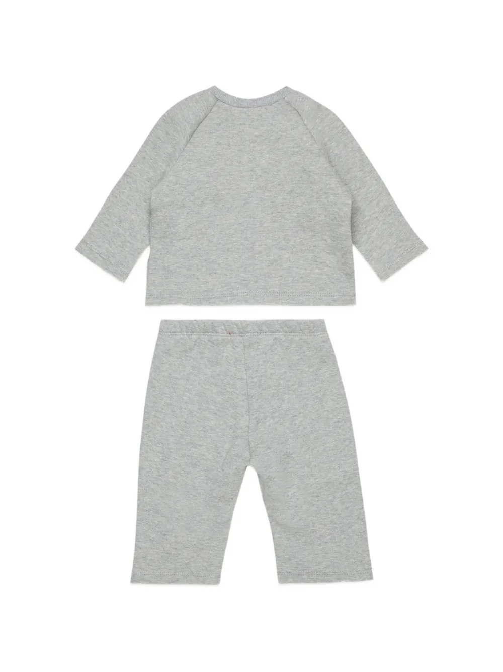Diesel Kids Trainingspak met zijsluiting en logoprint Grijs