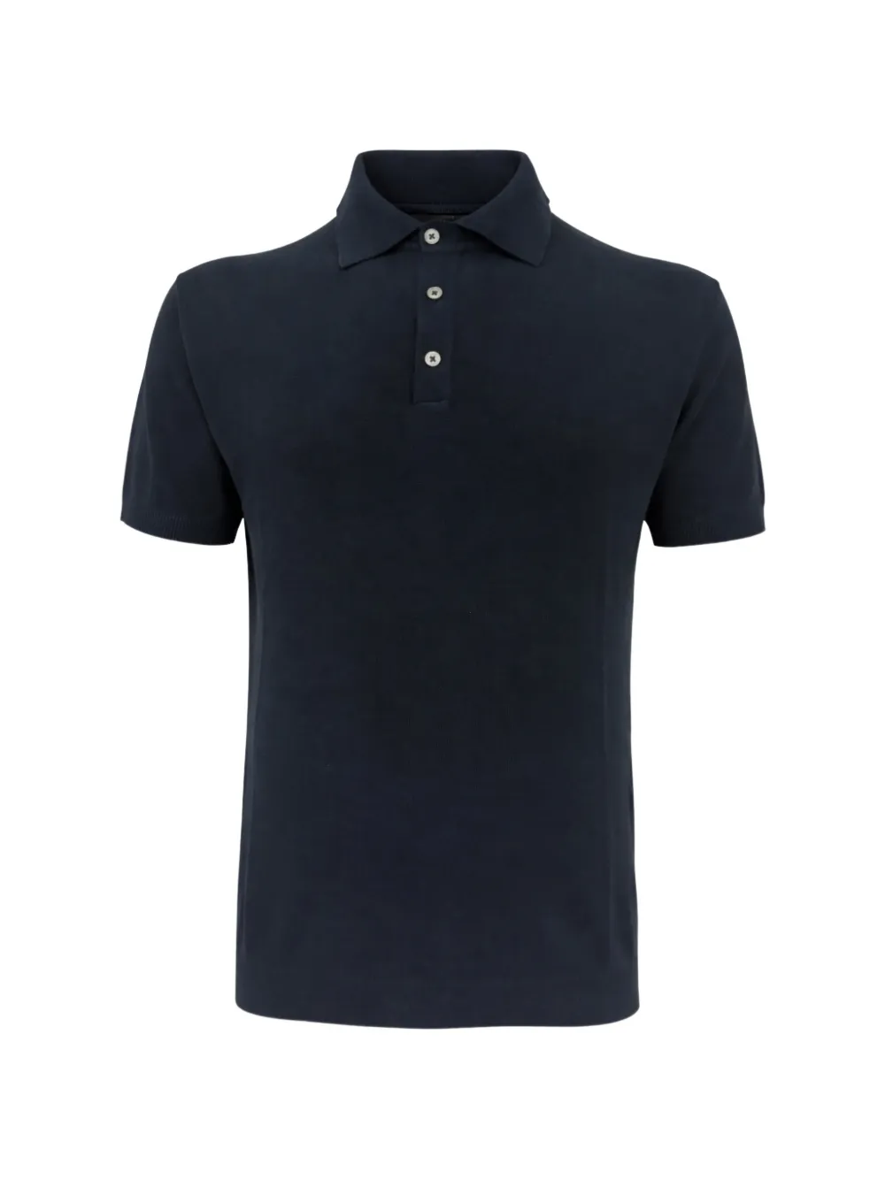FRANZESE COLLECTION Gossip ribbed-trim polo shirt - Blu