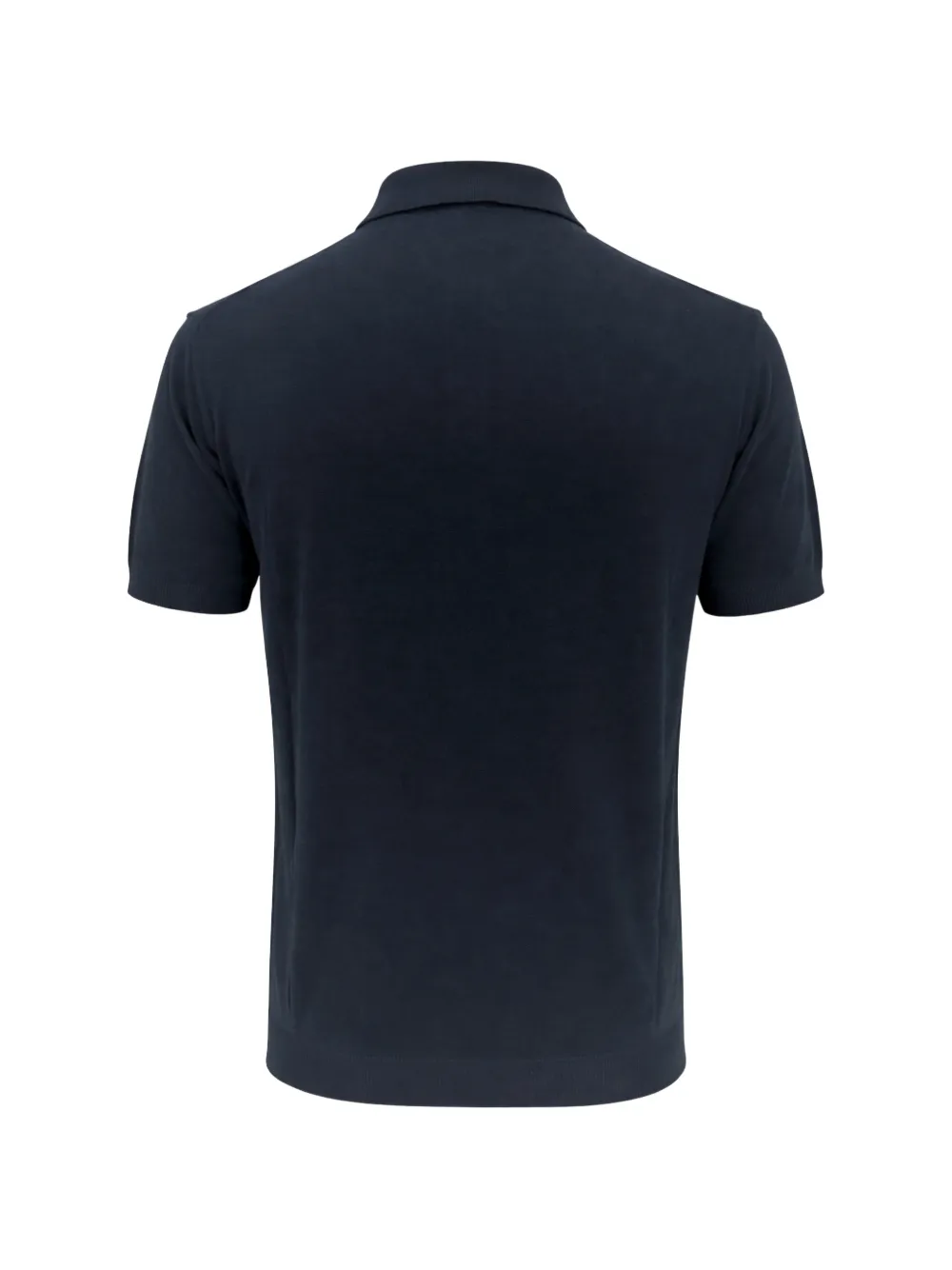 FRANZESE COLLECTION Gossip poloshirt met geribbelde afwerking Blauw