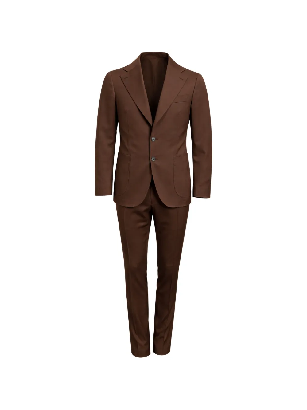 FRANZESE COLLECTION Stefano De Martino single-breasted suit - Marrone