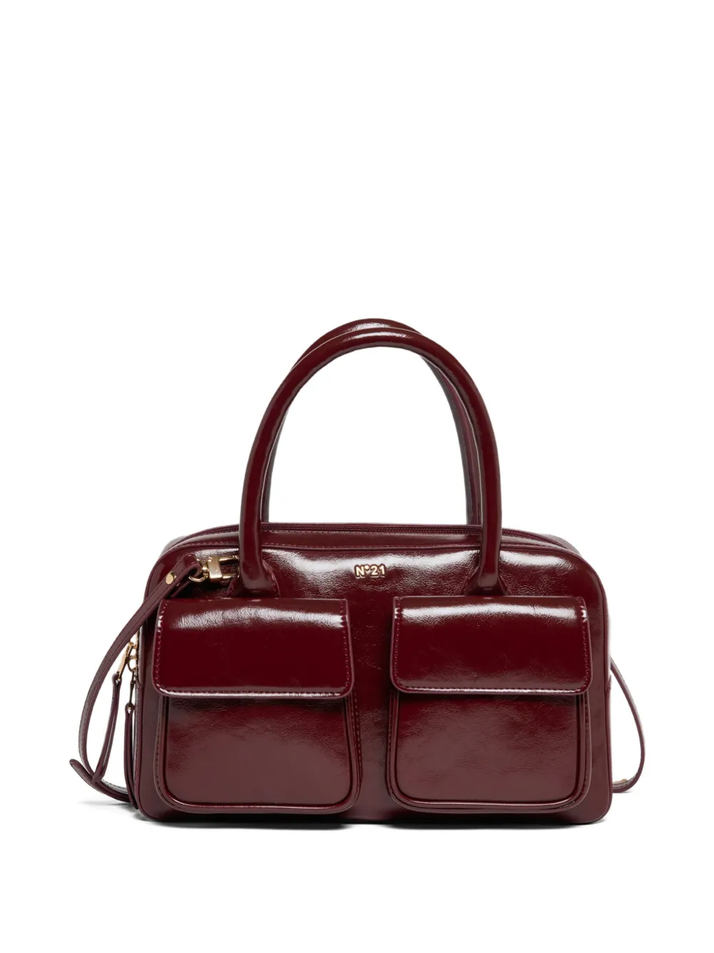 Nº21 Kids Borsa a spalla e tasca con patta - Rosso