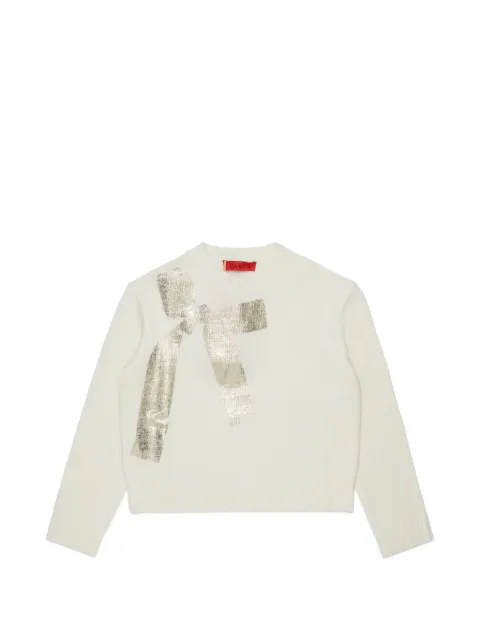 MAX&Co. Kids bow-print sweater