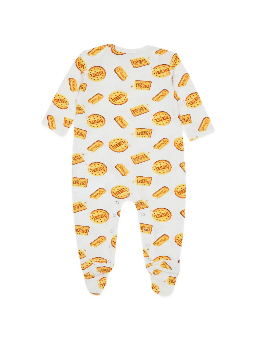 Diesel Kids Romper met biscuitprint Wit