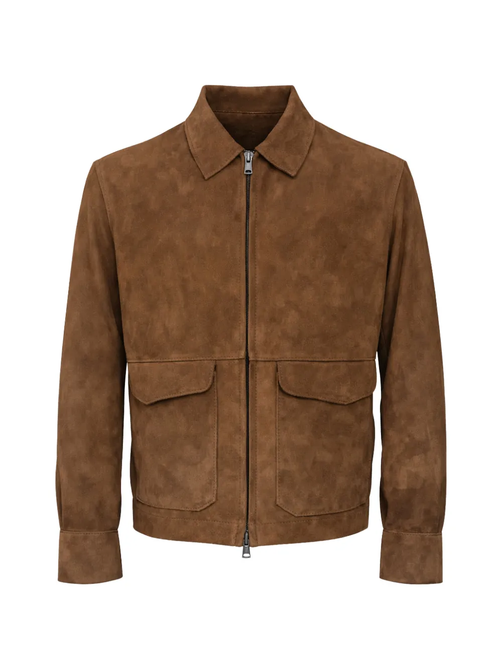 FRANZESE COLLECTION Stefano De Martino bonded suede jacket - Braun