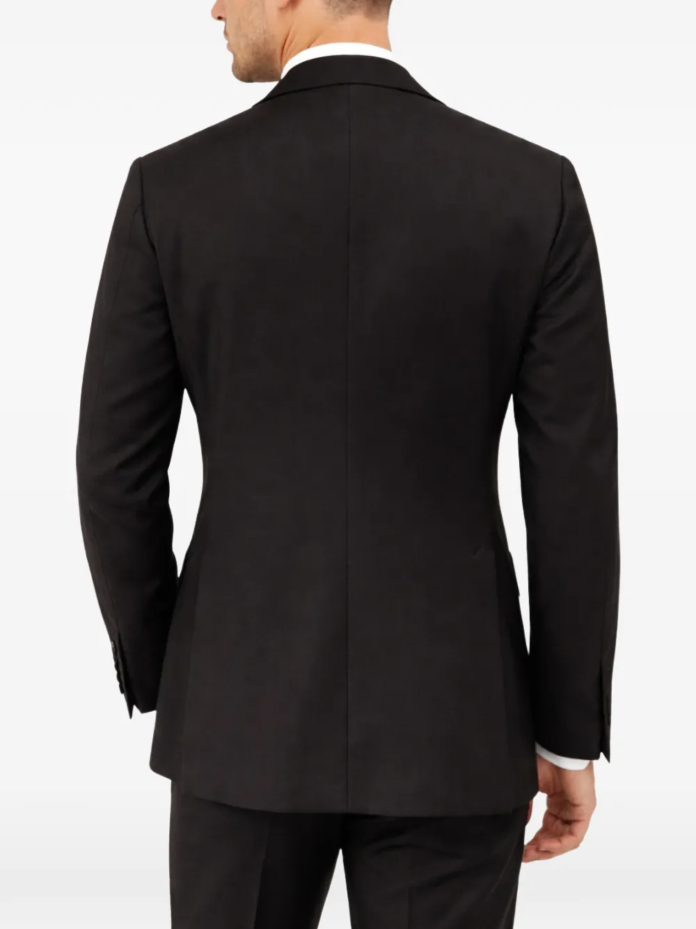FRANZESE COLLECTION Beckham blazer met enkele rij knopen Zwart