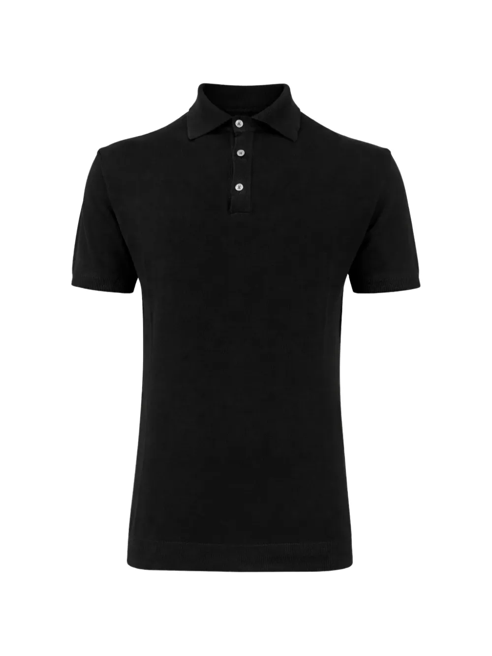 FRANZESE COLLECTION Gossip ribbed-trim polo shirt - Nero