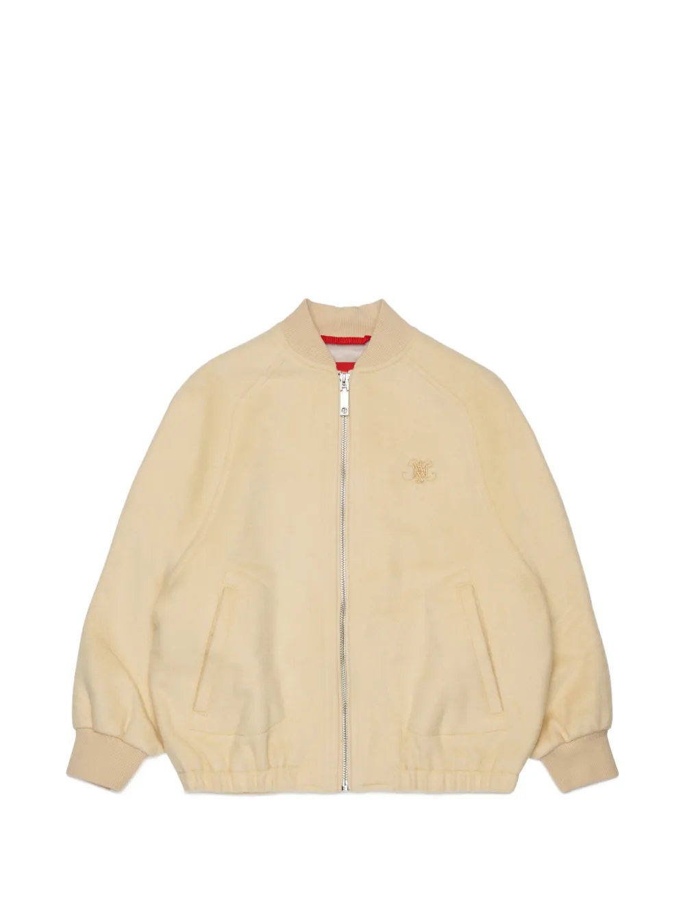 MAX&Co. Kids Bomber con ricamo - Toni neutri