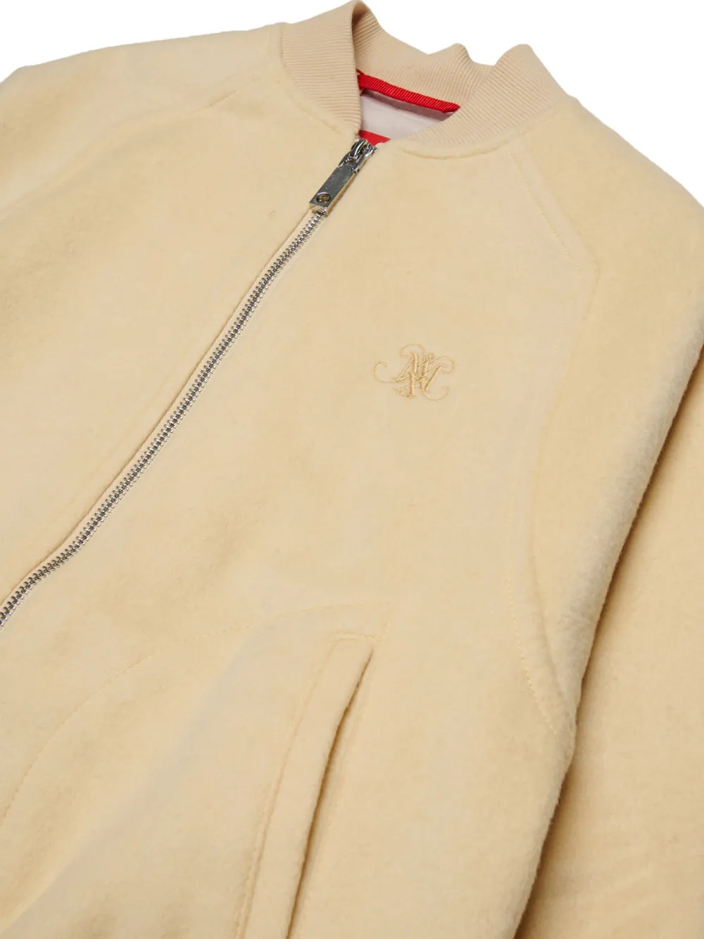 MAX&Co. Kids Bomberjack met geborduurd logo Beige