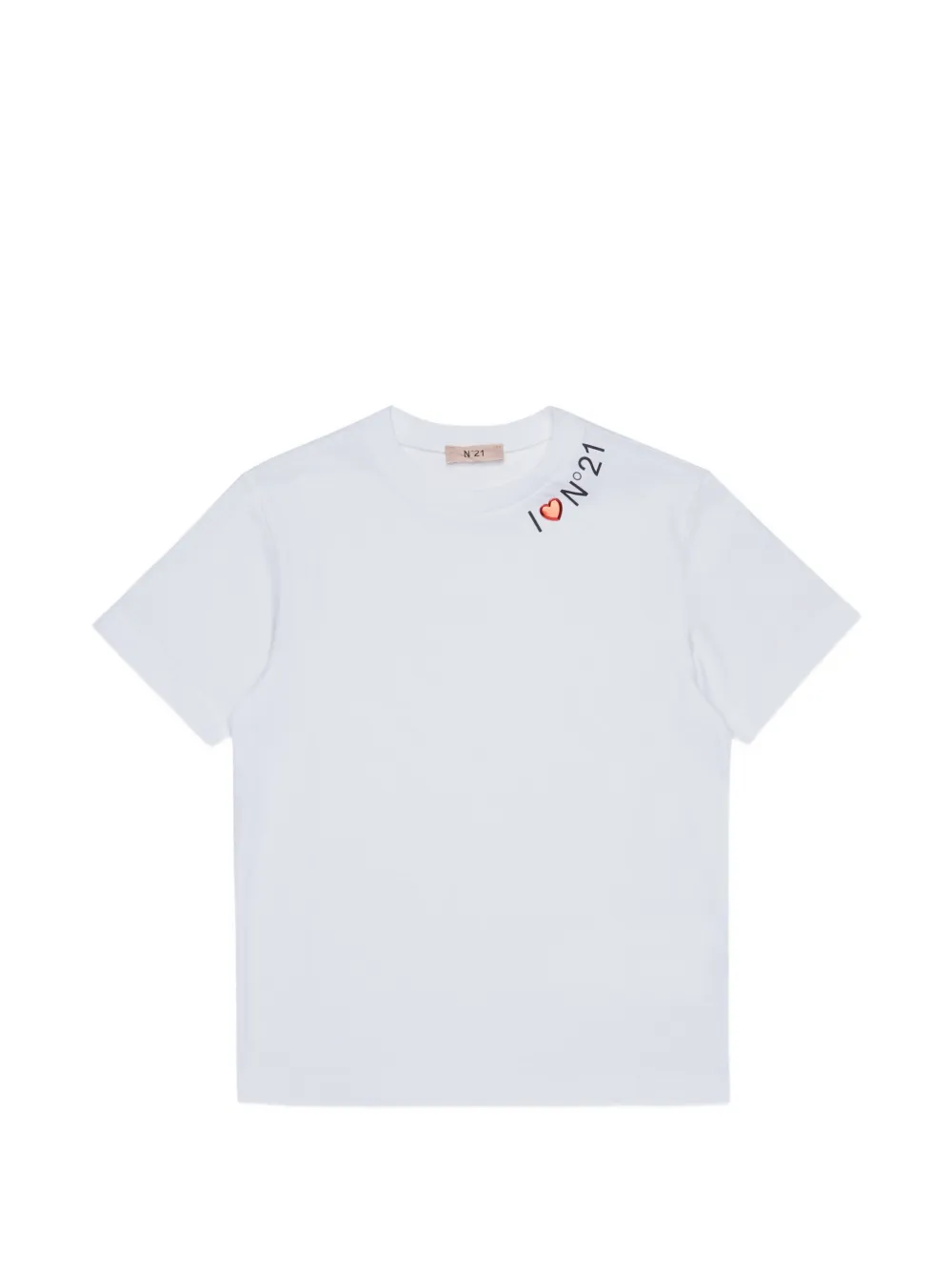 Nº21 Kids T-shirt con logo - Bianco