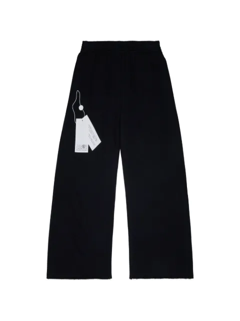MM6 Maison Margiela Kids pantalones anchos con logo estampado