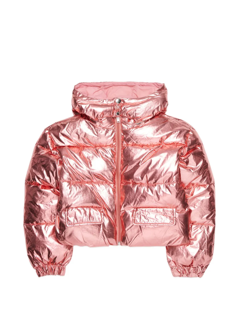 Marni Kids doudoune à effet métallisé - Rose Marni Kids doudoune à effet métallisé - Rose