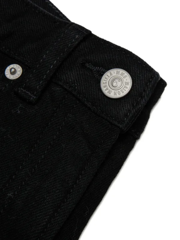 MM6 Maison Margiela Kids & Junior デニム12Y MM6 Maison Margiela Kids straight-leg iconic-stitch Jeans | Black
