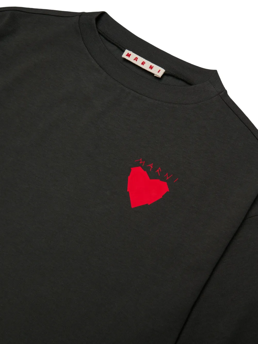 Marni Kids T-shirt met print Zwart