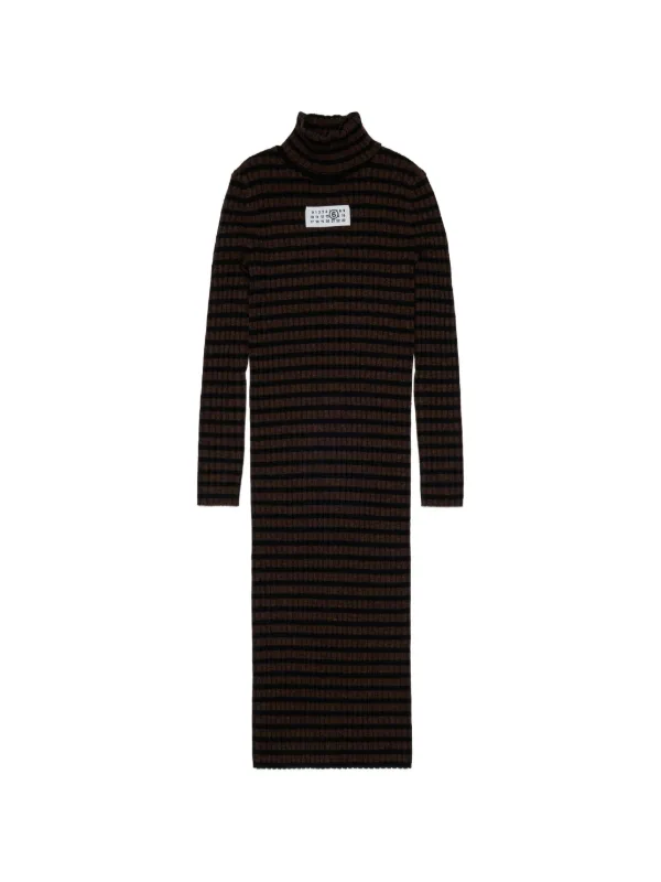 maison margiela knit dress MM6 for Kids - Striped with logo MICA