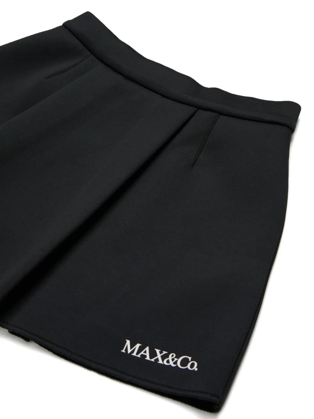 MAX&Co. Kids Plooirok met logoprint Zwart