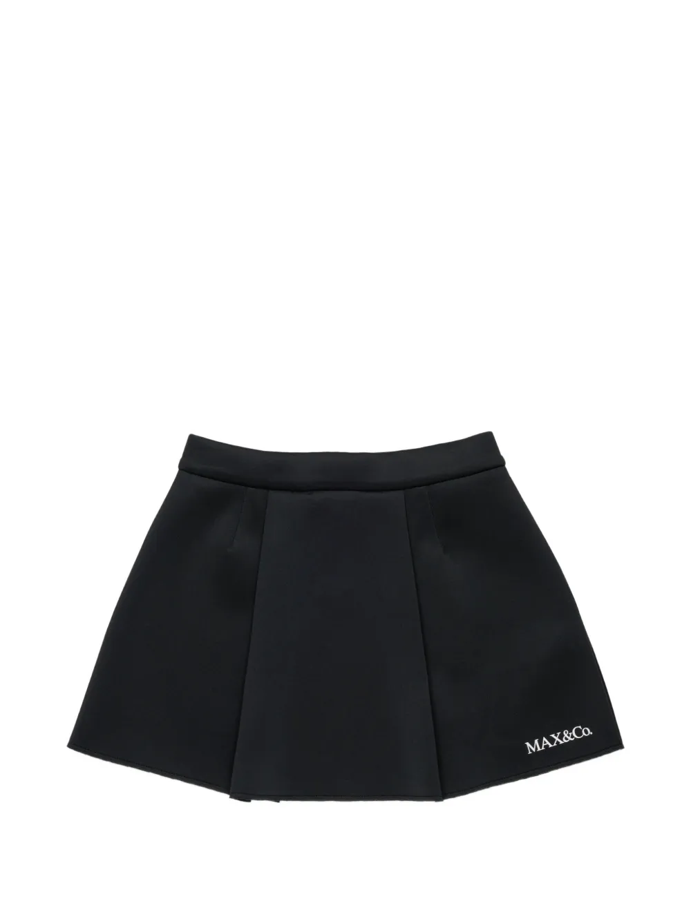 MAX&Co. Kids Gonna plissettata con logo - Nero