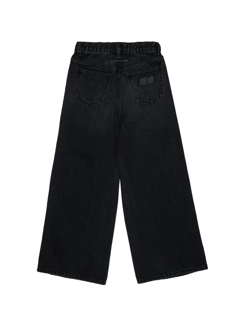 MM6 Maison Margiela Kids Jeans met wijde pijpen Zwart