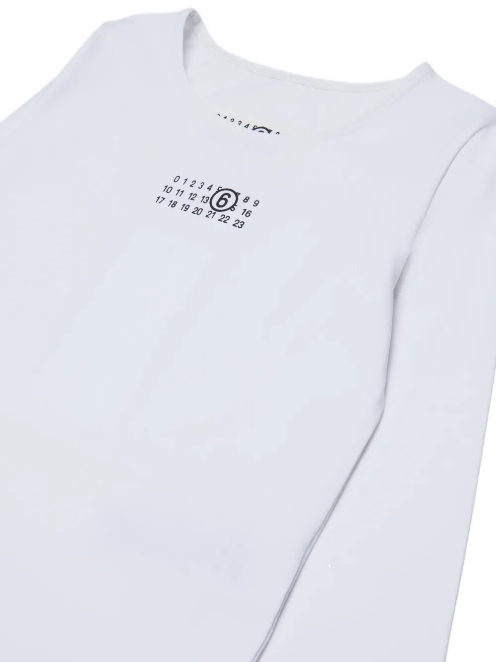 MM6 Maison Margiela Kids Romper met logoprint Wit