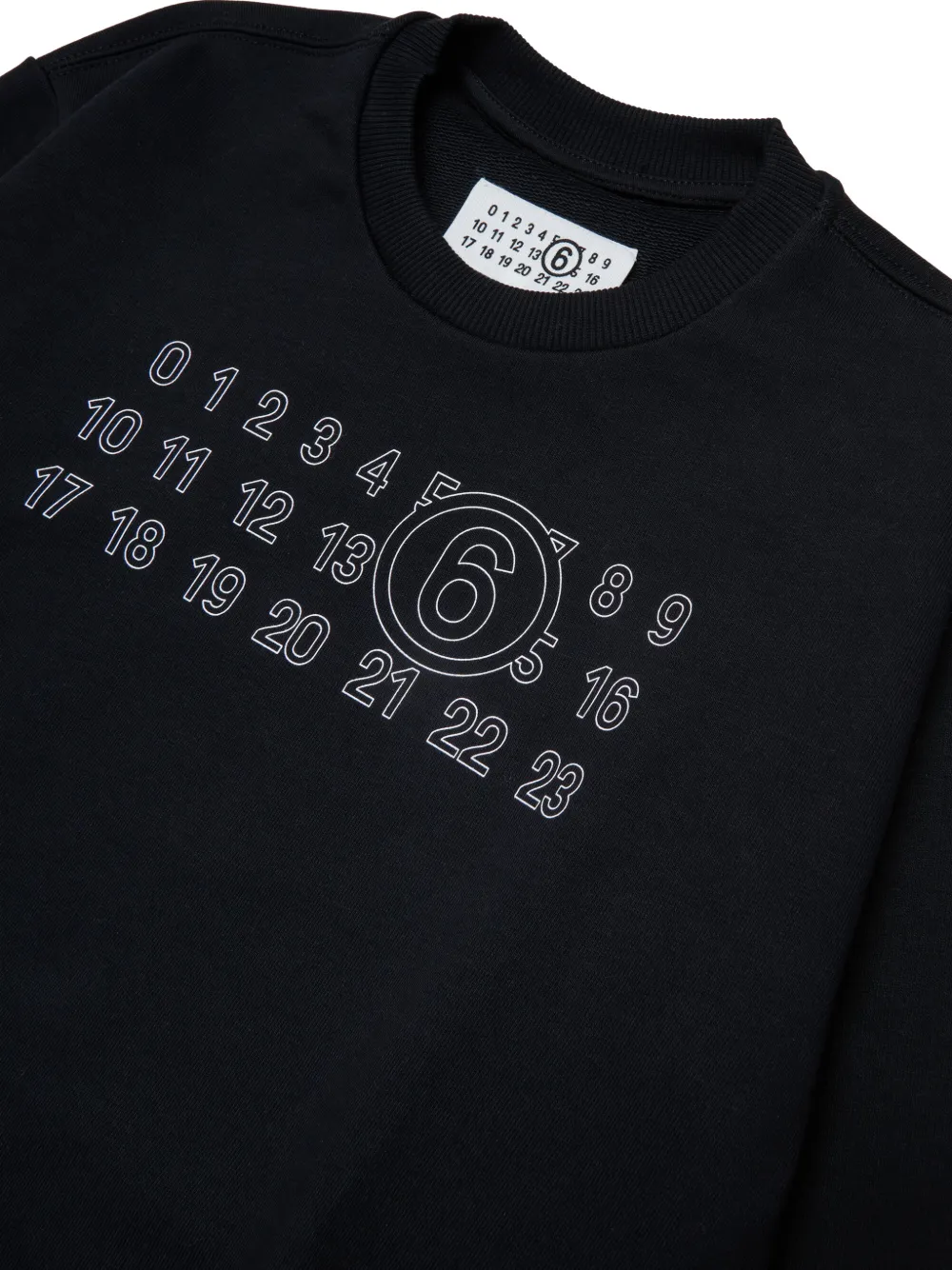 MM6 Maison Margiela Kids Sweater met logoprint Zwart