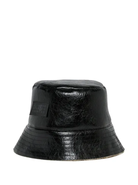 MM6 Maison Margiela Kids logo-patch bucket hat