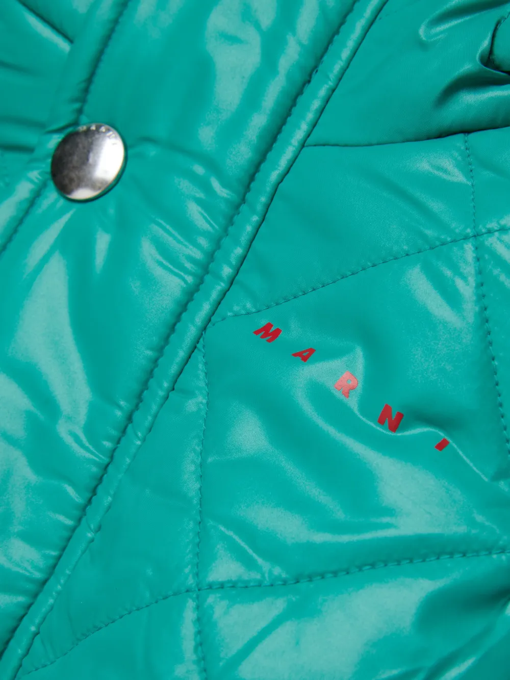 Marni Kids Gewatteerde jas Groen