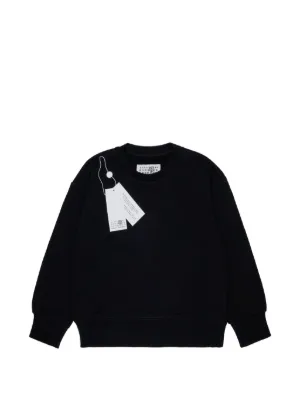 MM6 Maison Margiela Kids Numbers-motif Sweater | Black | FARFETCH