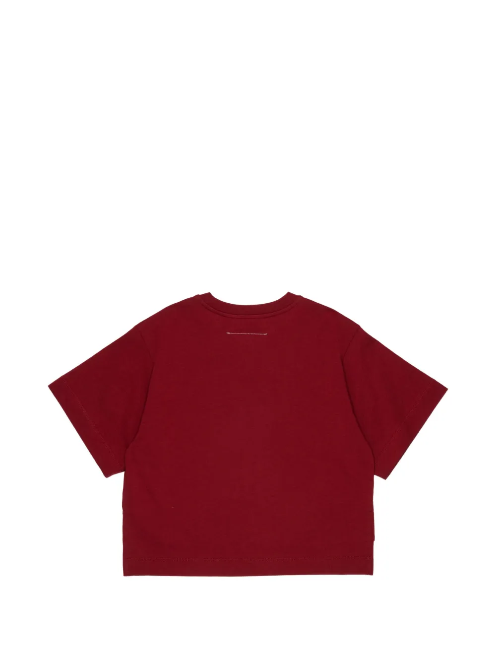 MM6 Maison Margiela Kids T-shirt met logo van stras Rood