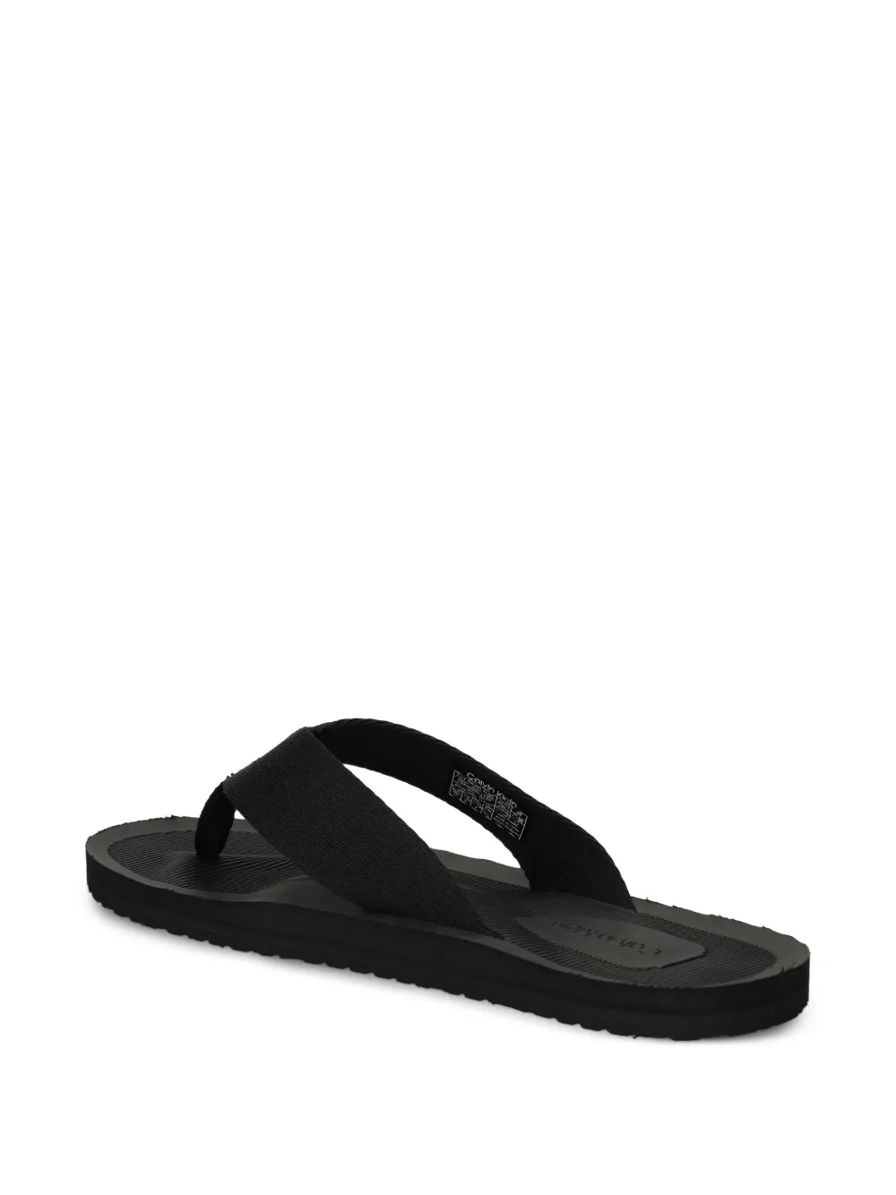 Calvin Klein logo-embossed flip-flops Zwart