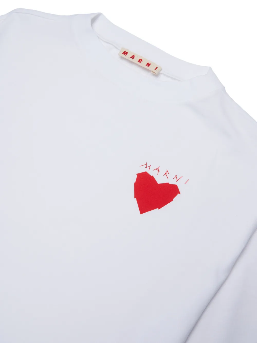 Marni Kids heart-print T-shirt | White | FARFETCH