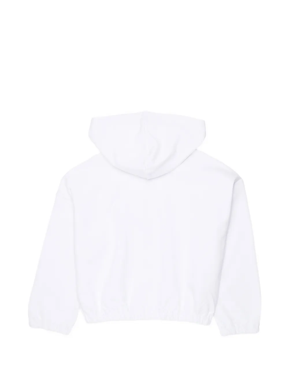 Marni Kids graphic-print half-zip hoodie - Bianco