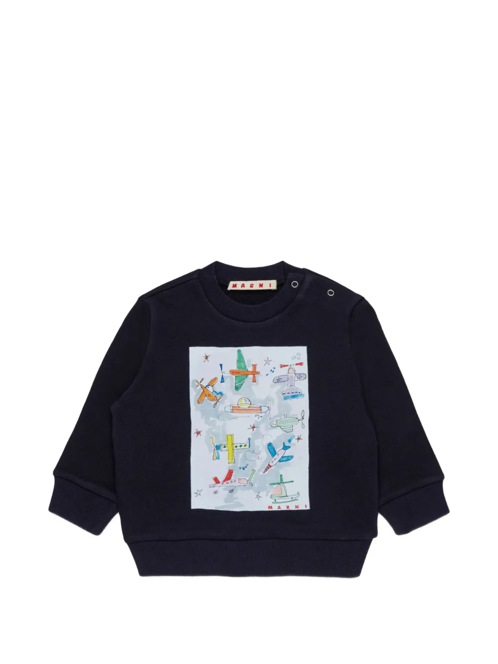 Marni Kids Felpa con stampa - Blu