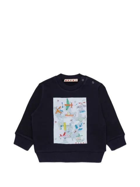 Marni Kids airplane-print sweatshirt