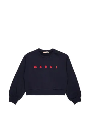 Marni Kids Cotton Long Sleeve t-shirt | Red | FARFETCH