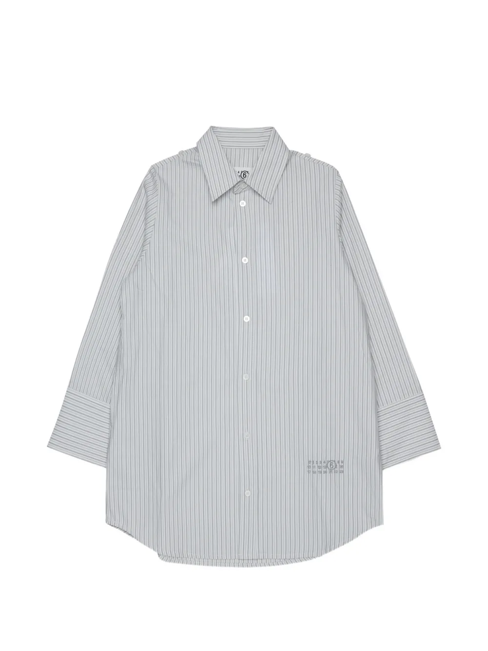 MM6 Maison Margiela Kids striped shirt dress - Grey