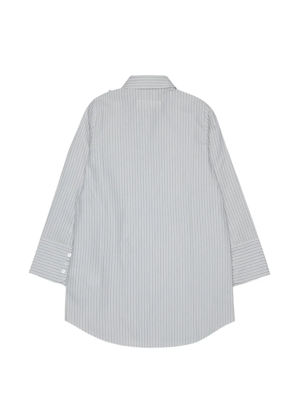 MM6 Maison Margiela Kids Gestreepte shirtjurk Grijs