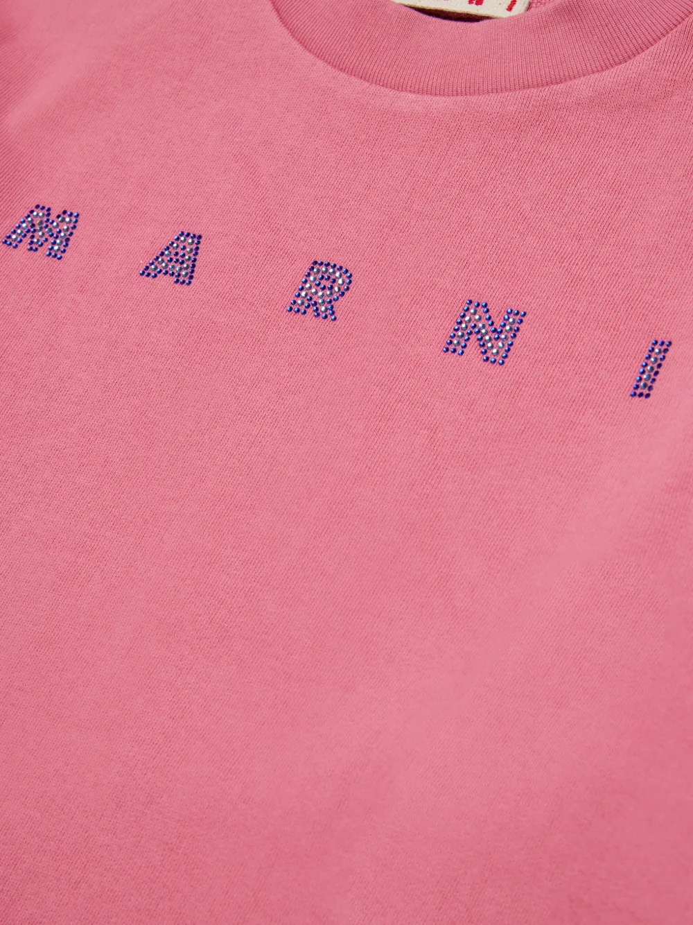 Marni Kids Trui met logo van stras Roze