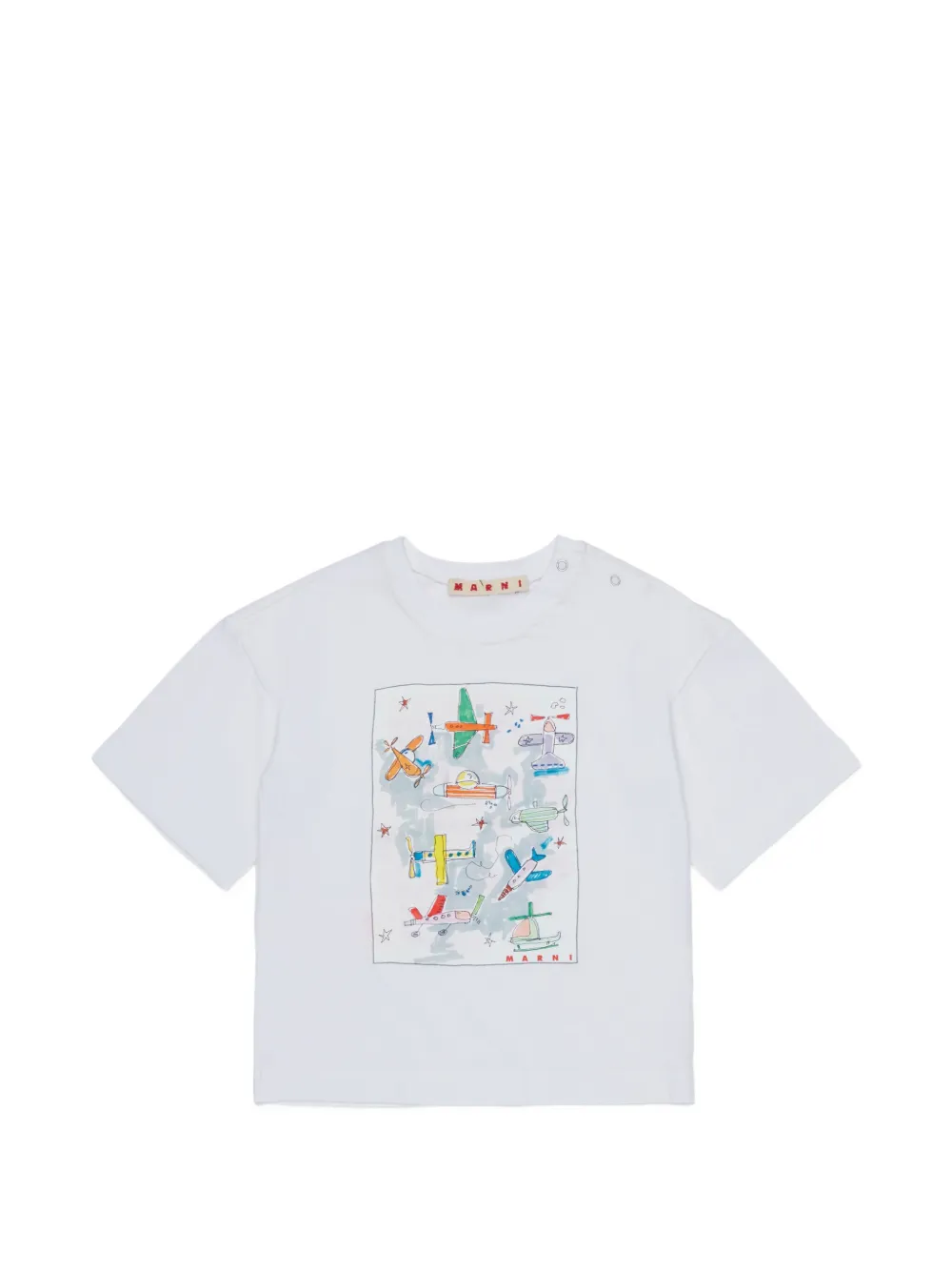 Marni Kids T-shirt con stampa grafica - Bianco