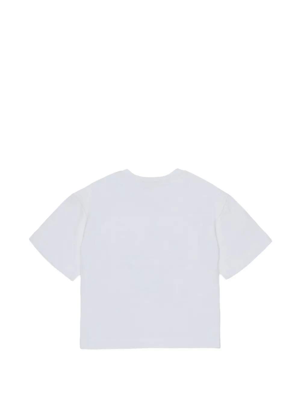 Marni Kids grafische print T-shirt met klittenband Wit