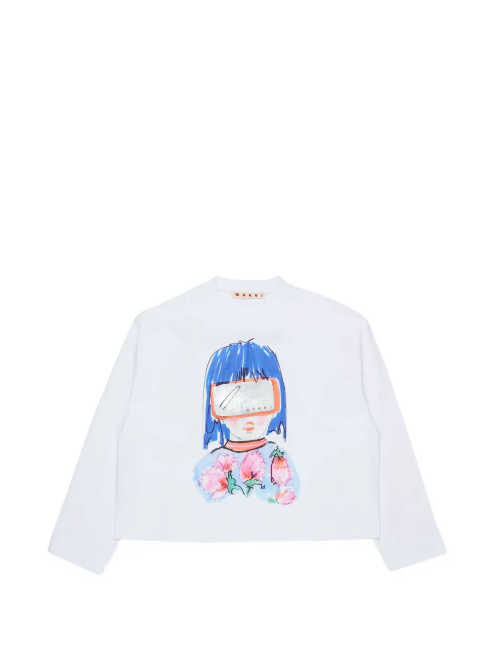 Marni Kids T-shirt con stampa - Bianco
