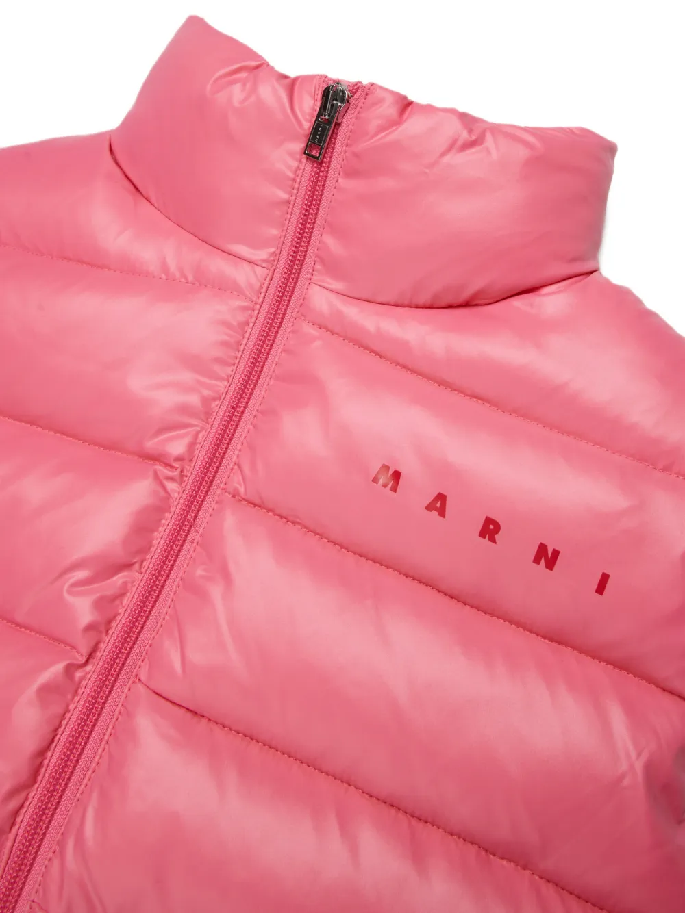 Marni Kids Bodywarmer met logoprint Roze