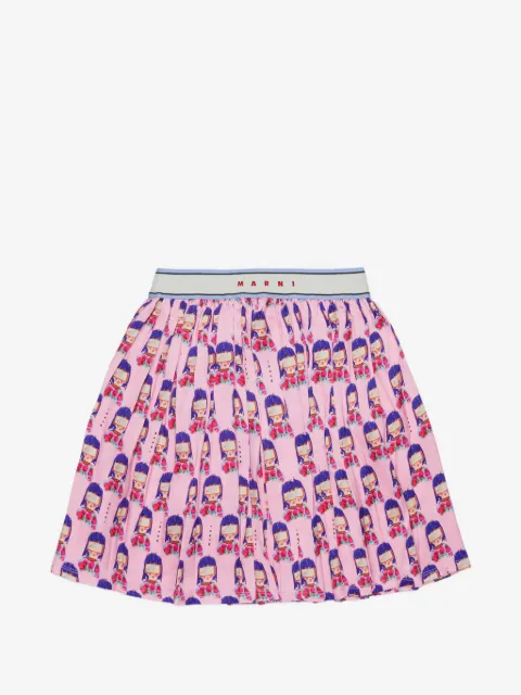 Marni Kids graphic-print skirt