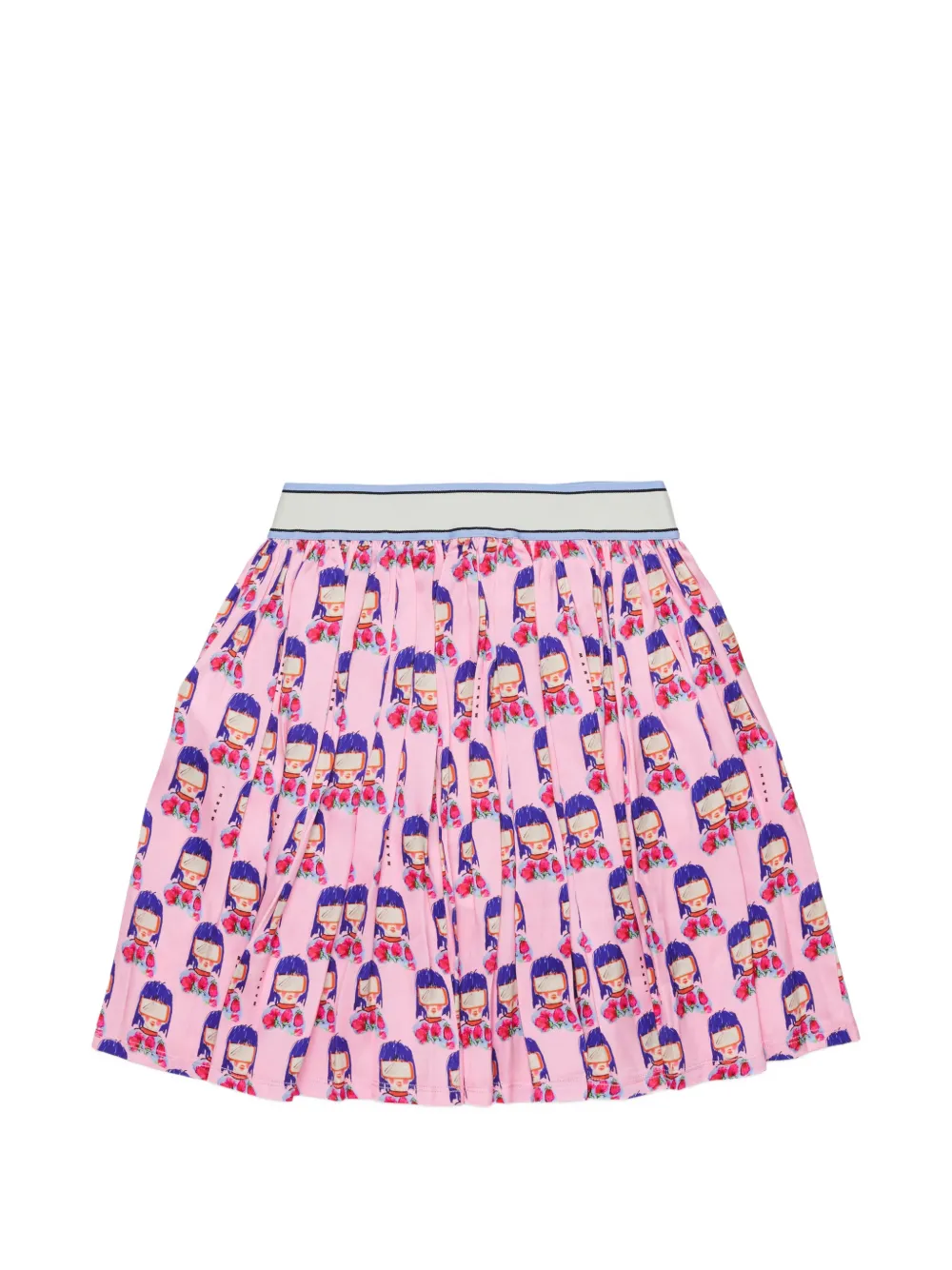 Marni Kids Rok met grafische print Roze