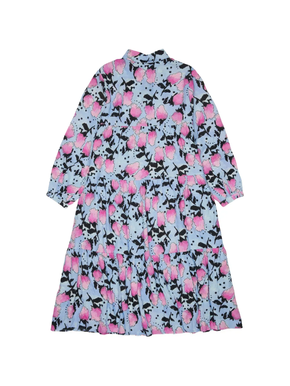 Marni Kids Jurk met bloemenprint Blauw