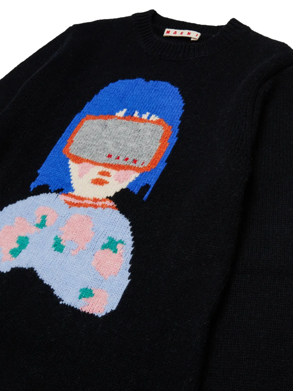 Marni Kids Jurk met lange mouwen Zwart